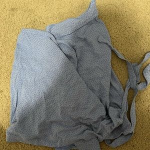 Brandy Melville Blue Floral Wrap Skirt, One Size Only